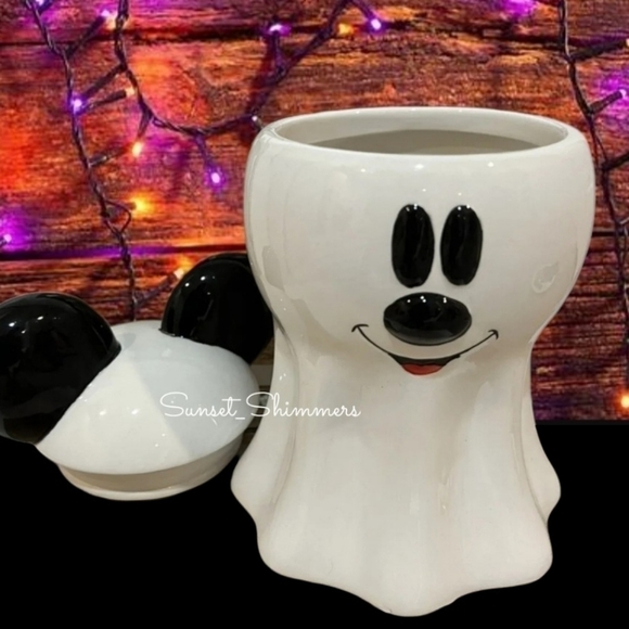 DISNEY Halloween Ghost Mickey Mouse Minnie Mugs Cookie Jar Canister Salt Pepper - Picture 4 of 11